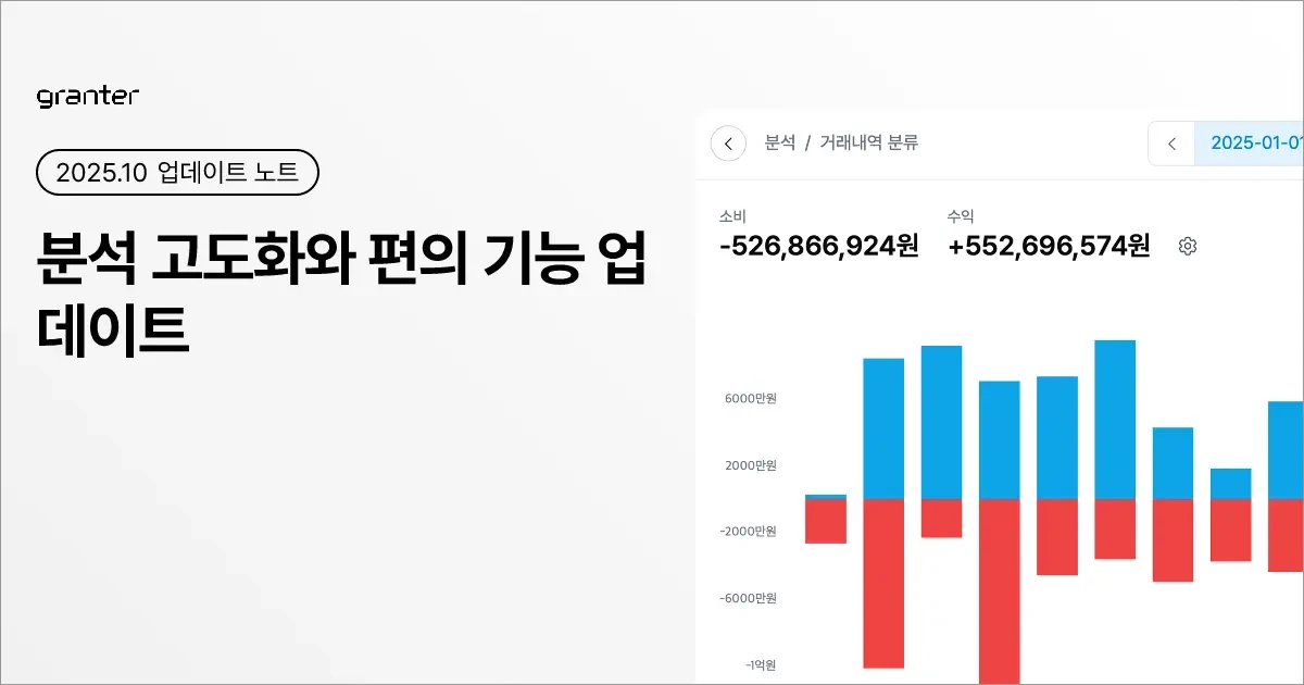 분석 고도화와 편의 기능 업데이트